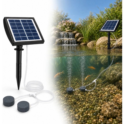 Fapiere Solárny prevzdušňovač jazierka – 2200 mAh batérie, 2 režimy, 2 W