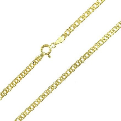 InfinitySilver Stříbrný pozlacený řetízek 1430050G50