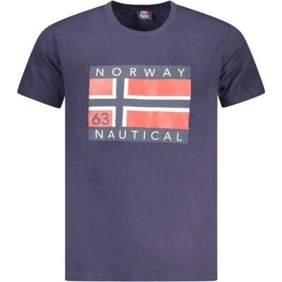 Norway 1963 Мъжка тениска с къс ръкав norway 1963, Размер l, Цвят Синьо (846012_blblu)