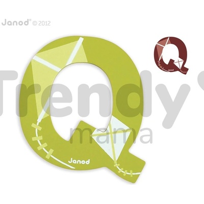 Janod drevené písmeno Q ABCDeco