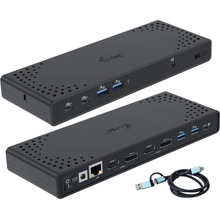 i-tec USB 3.0 / USB-C / Thunderbolt Dual Display Docking Station PD 100W CADUA4KDOCKPDL2