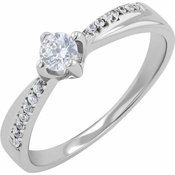 Eppi Zásnubný prsteň s diamantmi Sanely RE33056
