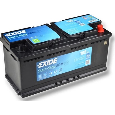 Exide Start-Stop AGM 12V 105Ah 950A EK1050