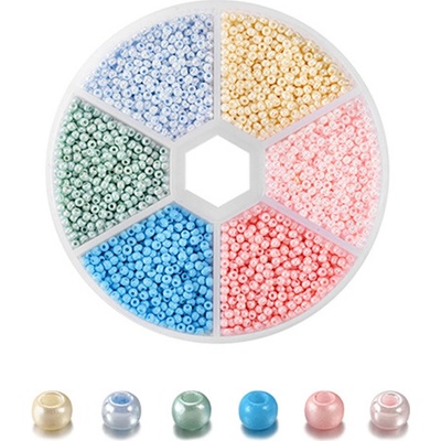 Skleněné rokajlové korálky 2mm - E