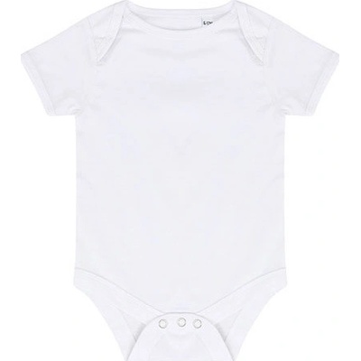 Larkwood Kojenecké body s krátkým rukávem LW White