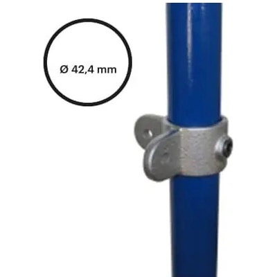 Konstrukční fitinka, spojka ocelových trubek pr. 42,4 mm – kloubový ''sameček'' dvojitý, rohový 168M-C42