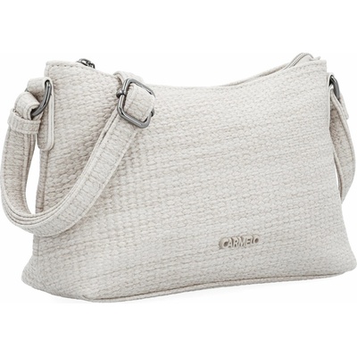 Carmelo SVĚTLE BÉŽOVÁ crossbody kabelka MALÁ ELEGANTNÍ kabelka NA KAŽDÝ DEN Béžová