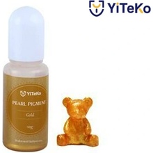 YiTeKo Perleťový pigment do pryskyřice 06 zlatá 10 ml