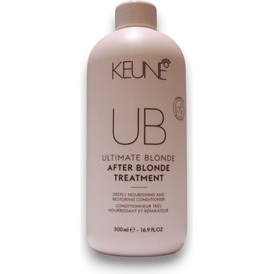 Keune UB After Blonde Балсам за коса за подхранване за боядисана коса 500 ml