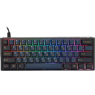 Professional Gaming Mechanical Keyboard One 3 Pro Mini Nazca Line - 8K, Cherry MX2A RGB Red [Linear] (DKON2361ST-CRUSPTCHNAZ001)