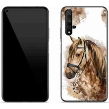 mmCase gelový kryt Huawei Nova 5T - hnědý kreslený kůň