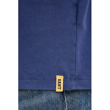 Gant Памучна тениска Gant в тъмносиньо с принт 2003344 (2003344)