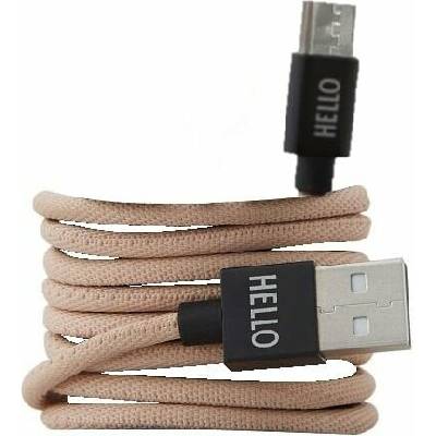 Design Letters 60201012NUDE micro USB USB ružový