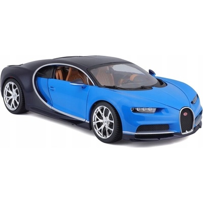 Model Bugatti Chiron 1:18 Bburago 18-11040, modrá farba