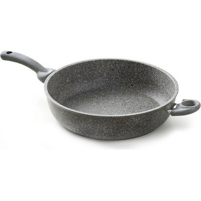 XXL granit diamantová pánev 28 cm hluboká 10 cm s poklicí