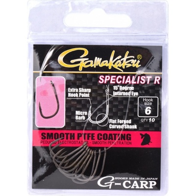 Gamakatsu G-CARP Specialist R šedá vel.6 10 ks