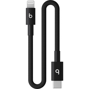 Beats Audio USB-C to Lightning Woven Short Cable (20 cm) - Bolt Black (meqm4zm/a)