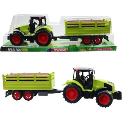 MaDe 23102 Traktor s prívesom, na zotrvačník, 38 cm