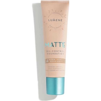 Lumene Matte Oil-Control zmatňujúci make-up SPF20 4 Warm Honey / Tan 30 ml