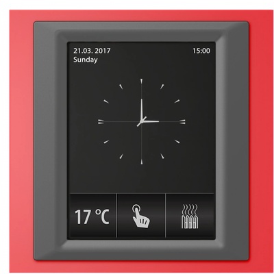 ELKO EP RF Touch-W Сензорно устройство за управление Червена(пластмаса) Тъмно сив Слонова кост (RFTW-ARE-BDG-CIV)