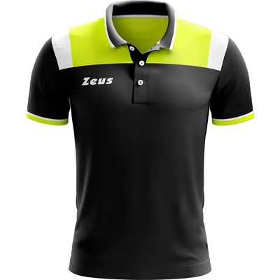 Zeus Мъжка блуза с яка Zeus Vesuvio Men Polo Shirt neon yellow
