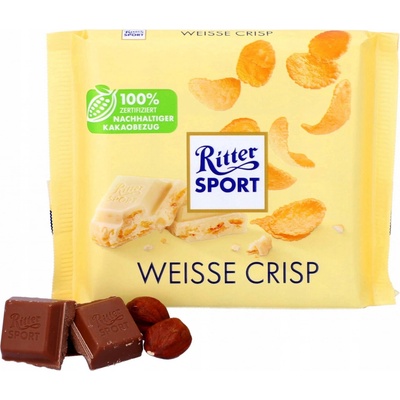 Ritter Sport biela čokoláda s chrumkami 100 g