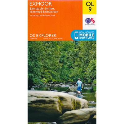 mapa Exmoor 1:25 t. lamino