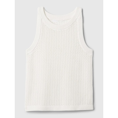 GAP 434505-01 dětský háčkovaný top bílá