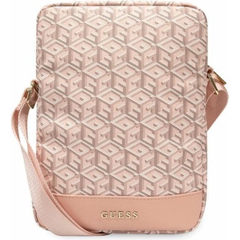 GUESS Чантичка за таблет Guess GUTB10HGCFSEP 10"", розова / розова, GCube Stripe Tablet Bag (GUE002891-0)