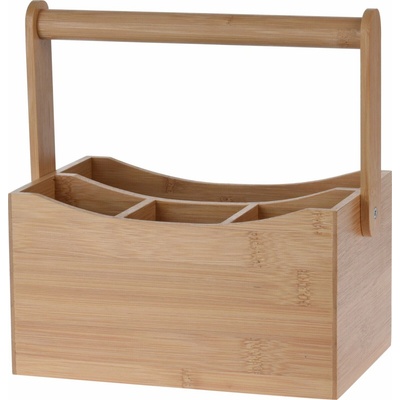Stojan na příbory bambus 23x14x24 cm