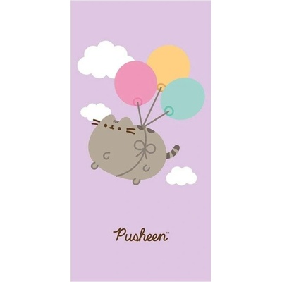 Carbotex Bavlněná osuška kočička Pusheen motiv Kurz létání 70 x 140 cm