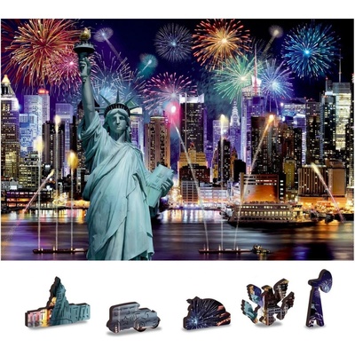 WOODEN CITY Dřevěné Noční New York 2v1 EKO 1010 dielov