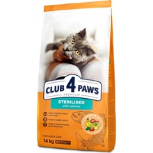 Club4Paws Premium With salmon For adult sterilised cats 14 kg