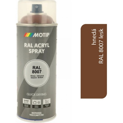 Motip Acryl 400 ml RAL 8007 lesk