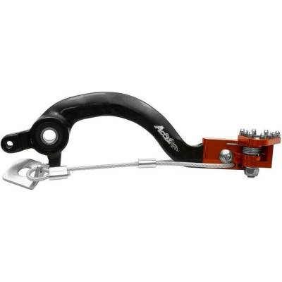 ACCEL páka nožní brzdy KTM SX 65 09-17, HUSQVARNA TC 65 17 barva oranžová -