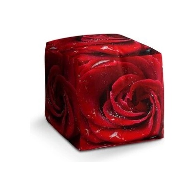 Sablio Taburet Cube Růže: 40x40x40 cm