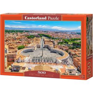 Castorland Пъзел Castorland от 500 части - Изглед от Ватикана (В-53964)