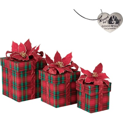 BARRINGTON FURNITURE Vánoční dárková krabice dekorace EGW-BR41006c