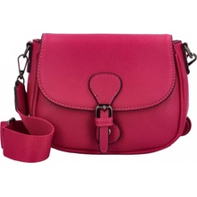 Trendy dámská koženková crossbody kabelka Bindi fuchsiová