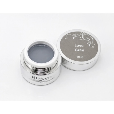 NL nails professional Uv Led barevný gel Love grey 5ml