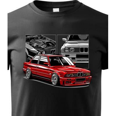 Dětské tričko BMW E30 M3 ČernáCanvas Dětské tričko Bezvatriko.cz 1848