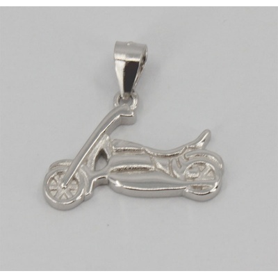 Steel Edge Stříbrný přívěsek motorka 310532001