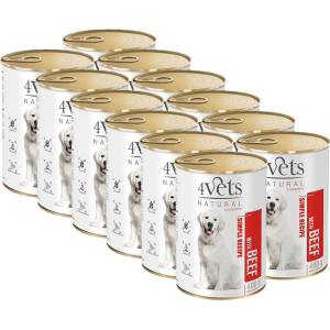 4Vets NATURAL Simple Recipe с телешко 12 x 400 g