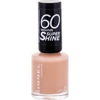 Rimmel London 60 Seconds Super Shine Nail Polish 323 Funtime Fuchsia 8 ml