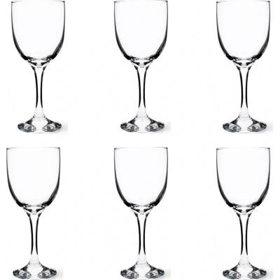 LAV Sklenený pohár na stopke 6ks 17x7,4 cm 290 ml
