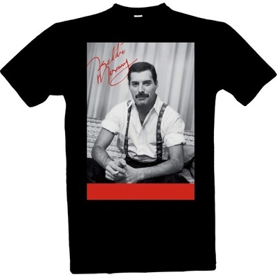 Tričko s potiskem Freddie Mercury pánské černá – Hledejceny.cz