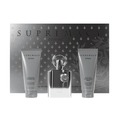 Afnan Supremacy Silver EDP 100 мл + SG 100 мл + ASB 100 мл - Подаръчен Комплект за Мъже
