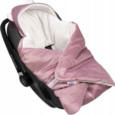 JUKKI Dětská deka do autosedačky nosítka SOFT VELVET plyšová hřejivá Vřes