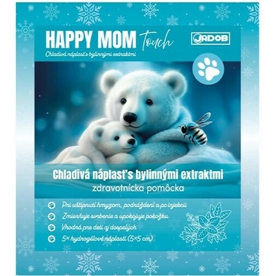 JADOB HAPPY MOM Touch chladivá náplasť s bylinnými extraktmi 5 x 5 cm 5 ks