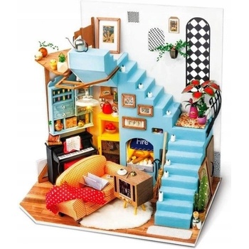 ROBOTIME Rolife DIY House: Joyin obývací pokoj s LED osvětlením